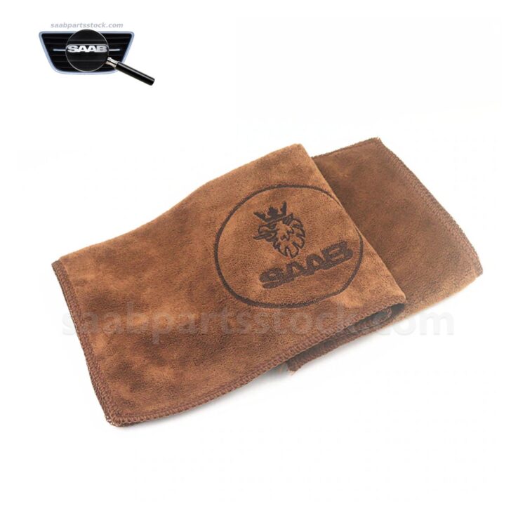 Microfiber Towel to get Show Car Result with SAAB logotype