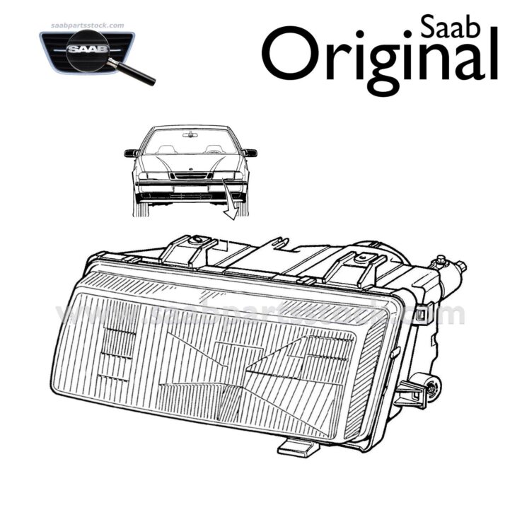 Head lamp, left (used) 9081373