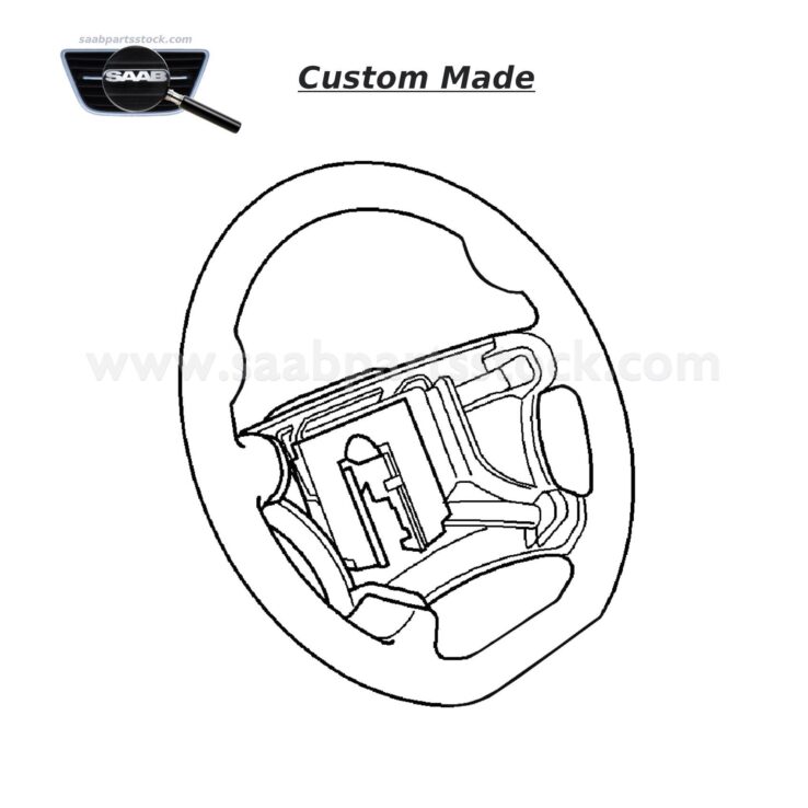 Sport Design Steering Wheel Genuine Leather + Alcantara SAAB 5553193-Refurbished