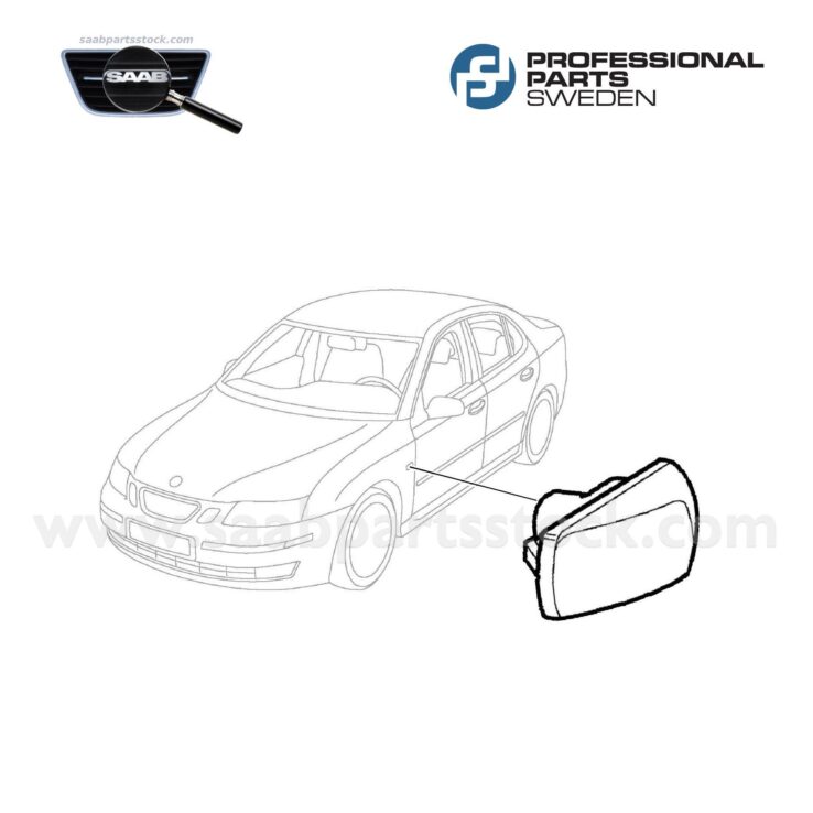 Side Indicator Lamp, White Lens + Amber Bulb WY5W (W2,1x9,5d)