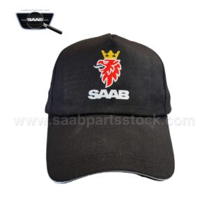 Baseball-Cap Black & SAAB-Logo-SaabPartsStock