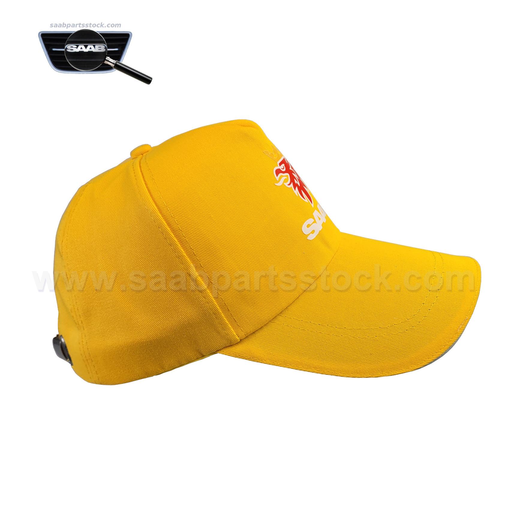 Genuine OEM SAAB Khaki Baseball Cap – Embroidered Logo – One Size Adjustable