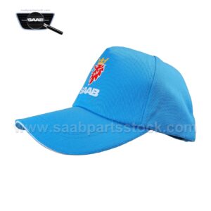 Baseball-Cap Sky Blue & SAAB-Logo-SaabPartsStock