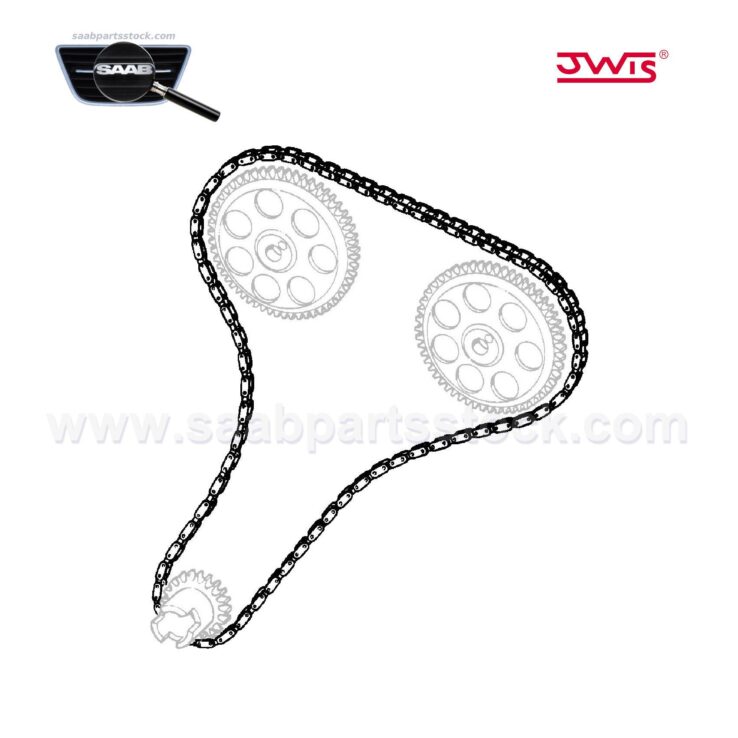 Camshaft timing chain, main transmission, without master lock