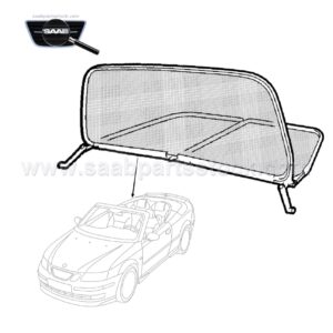 SAAB 9-3 CV 9440 Wind Deflector-32026001-SaabPartsStock