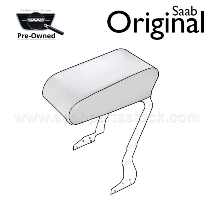 Front Centre Leather Fold Up ArmRest for SAAB 9000 Genuine, Pre-Owned