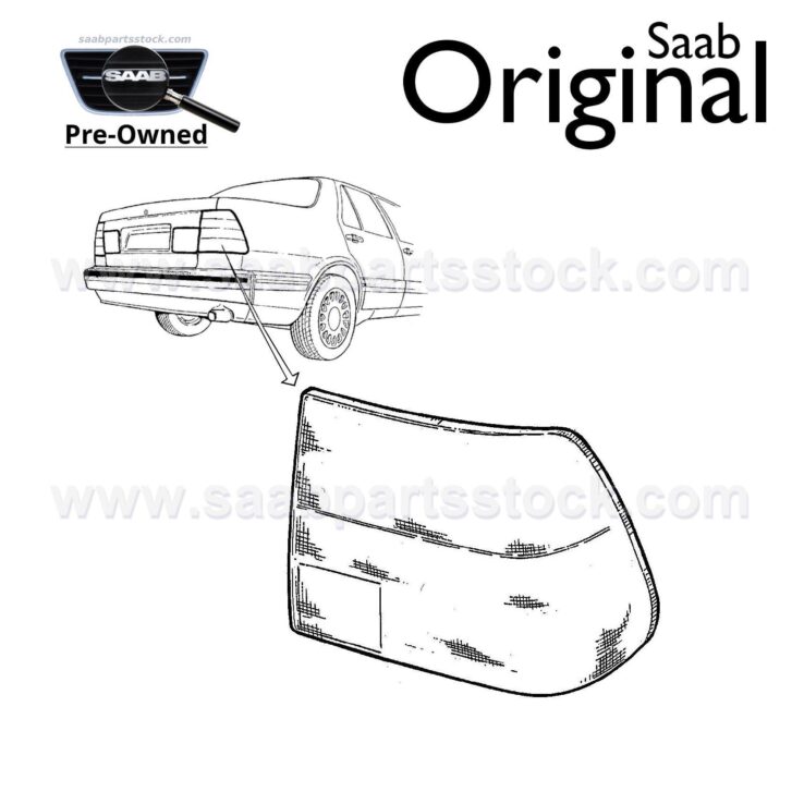 Rear Light Right Side Outer SAAB 4521720 (pre-owned)