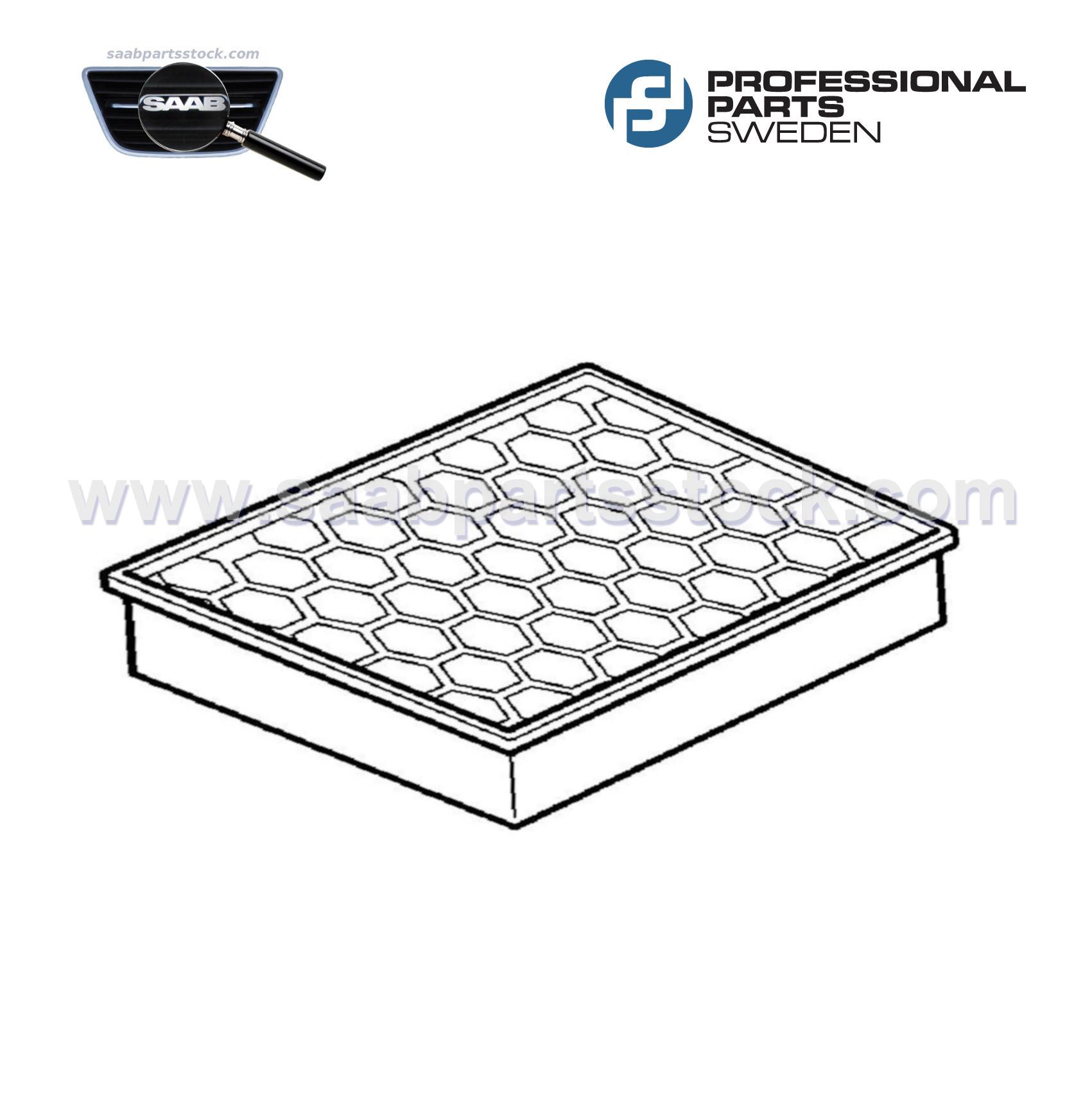 Engine Air Filter ProParts #24348338, SAAB OEM #12788338