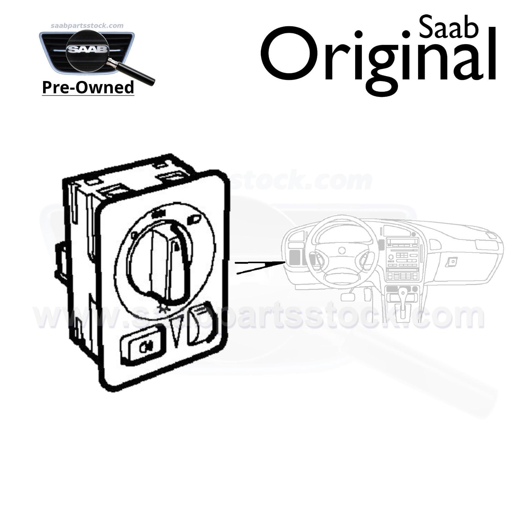 Main Light Switch SAAB 12760589 (pre-owned)