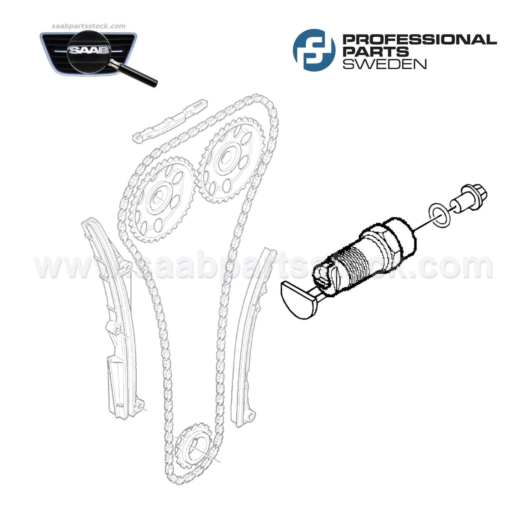 Chain Gear Intake side for balance SAAB 7385086, 21345086