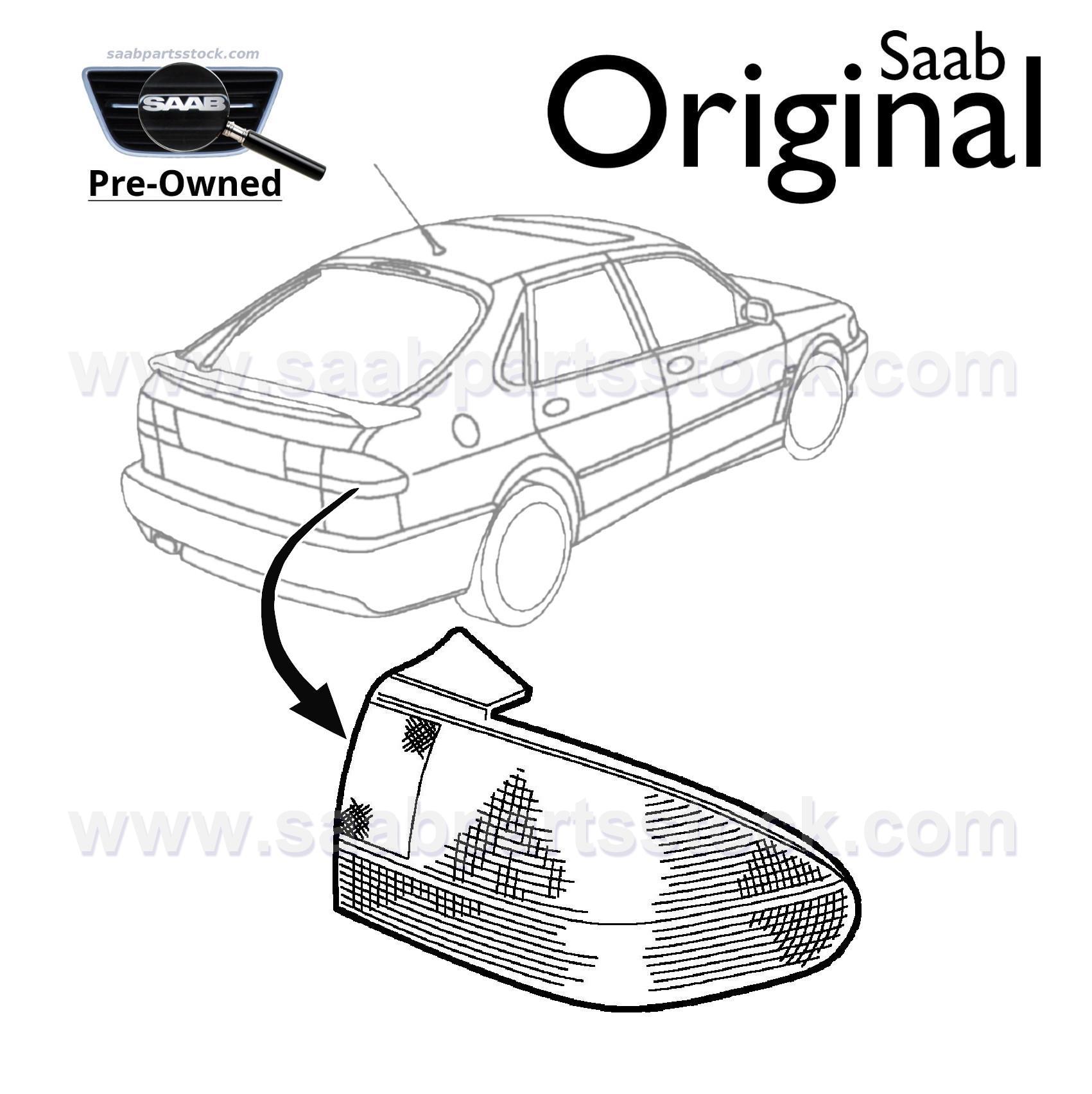 Tail Light, Right Side Outer SAAB 4831095 (pre-owned)