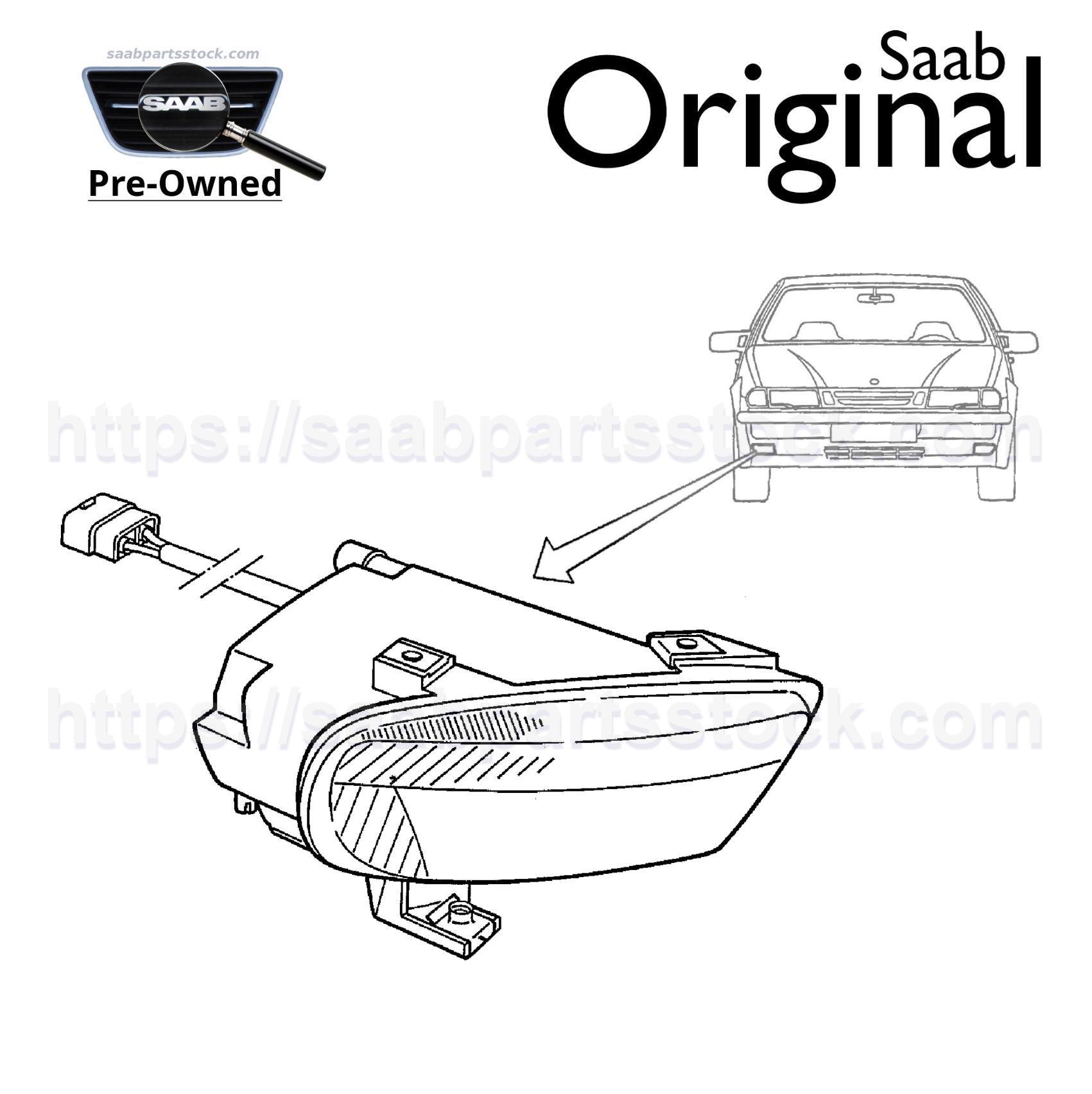 Fog Light Right Front, SAAB 4014320 (pre-owned)