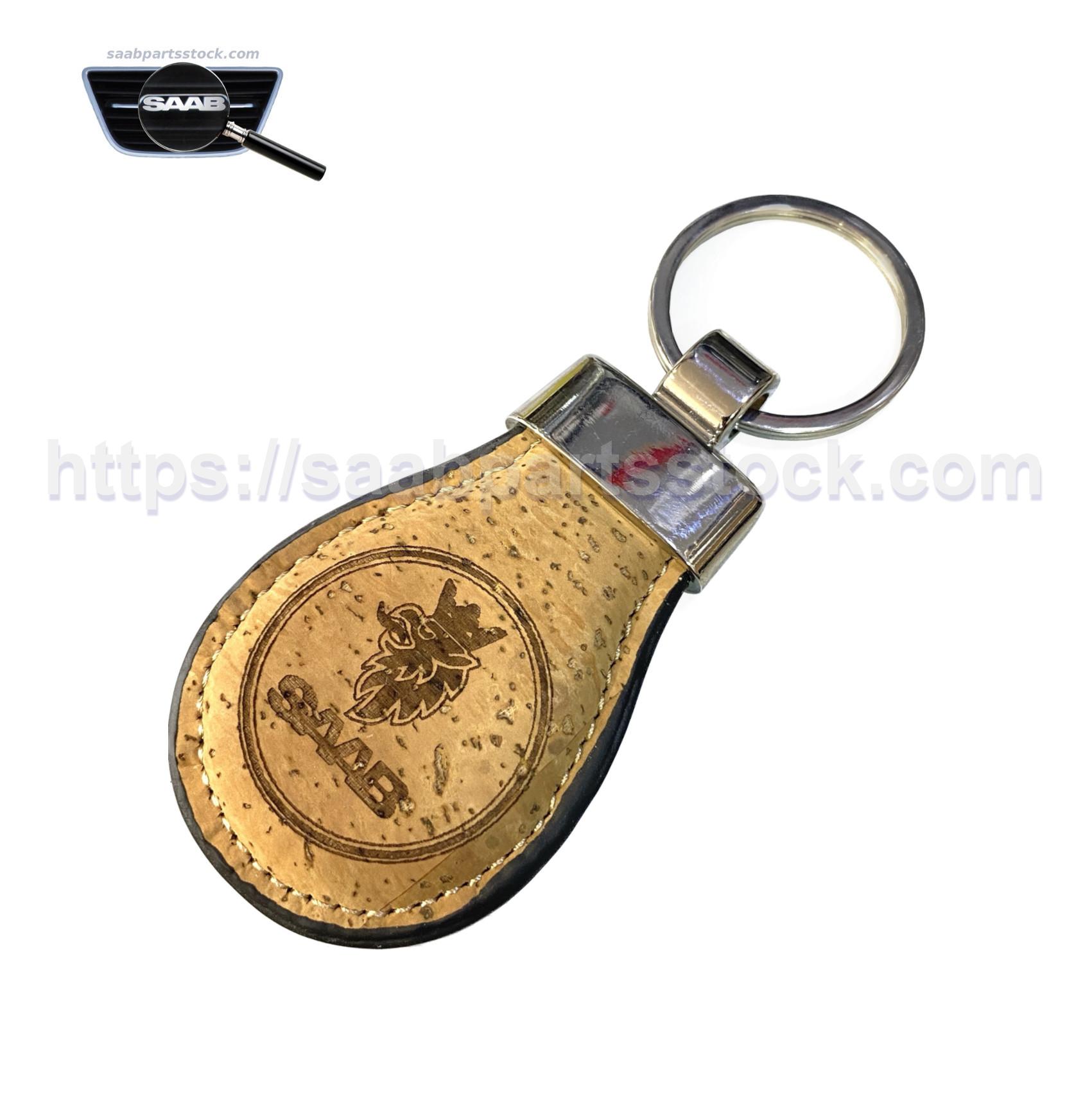 SAAB Key Ring Made of Natural Cork with Griffin Logotype