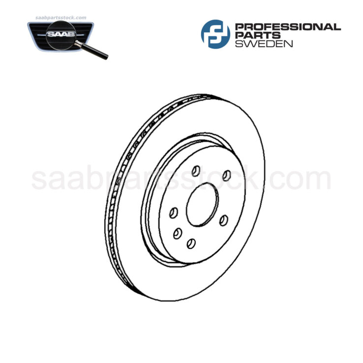 Rear Brake Disc, Rear Brake Rotor 51342199, SAAB 13502199