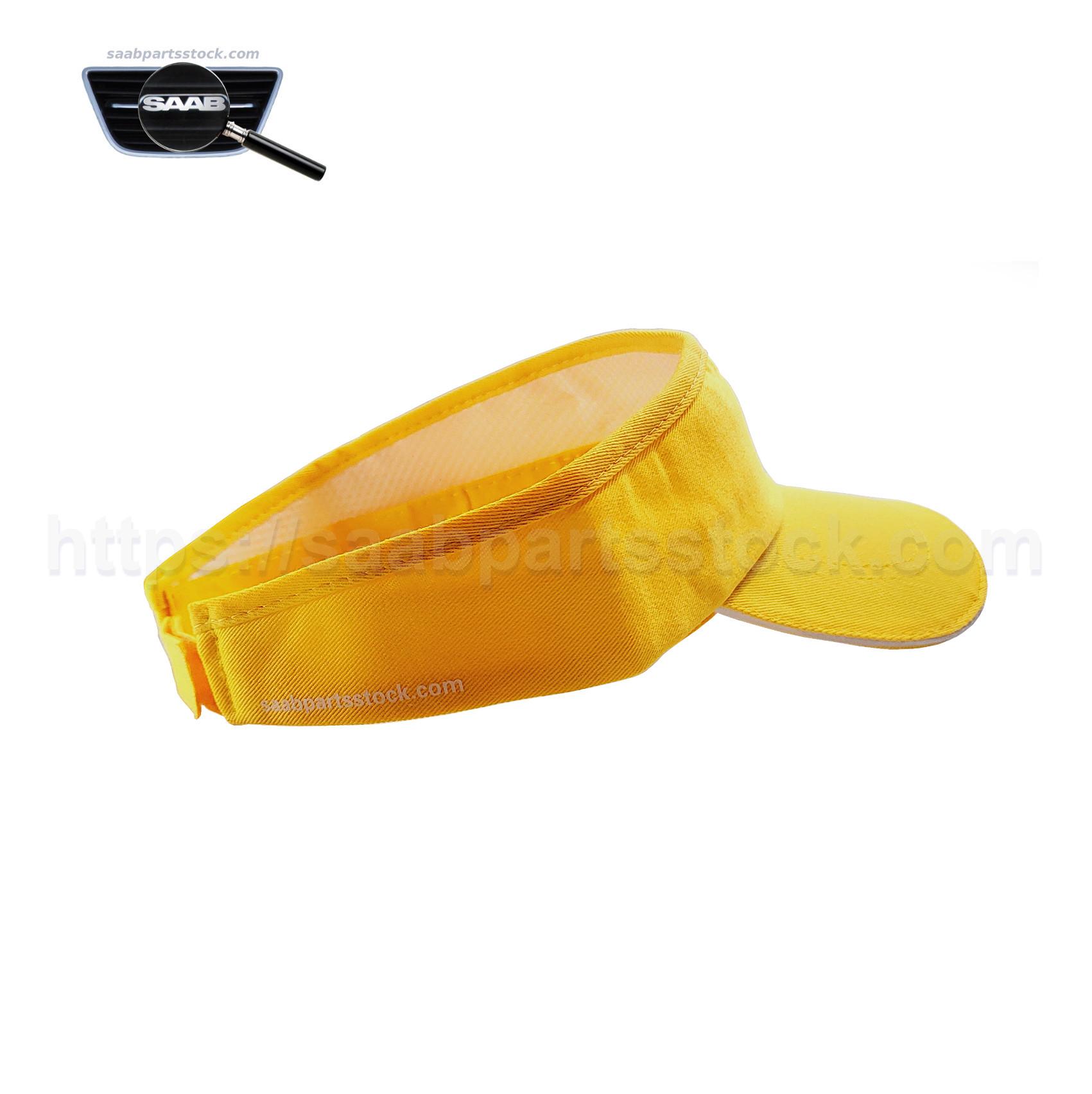 Sun Visor-Cap With SAAB sign in Yellow