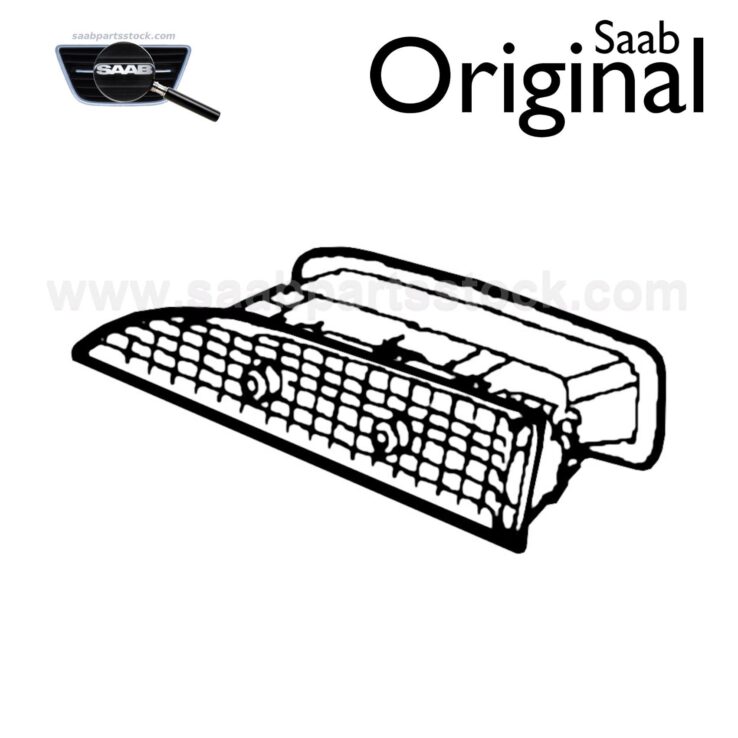 Air Outlet Duct with Black Control Knobs SAAB 12804036