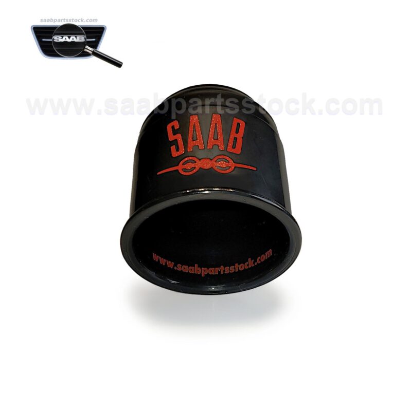 Towing Hitch Towball Cap with Red SAAB Retro Logo Black