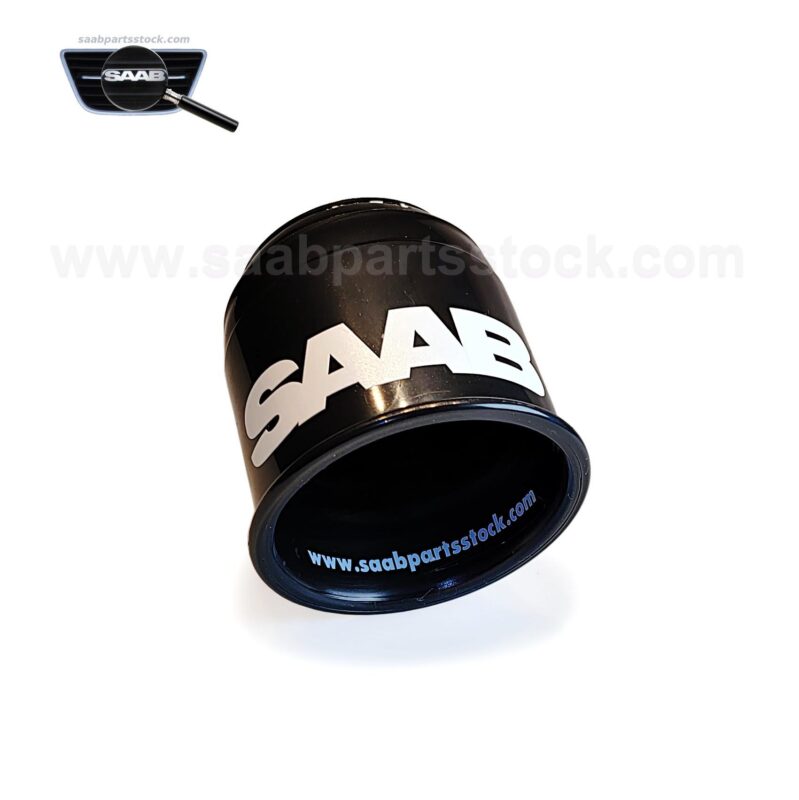 Towing Hitch Towball Guard with SAAB Sign Logo, in Black