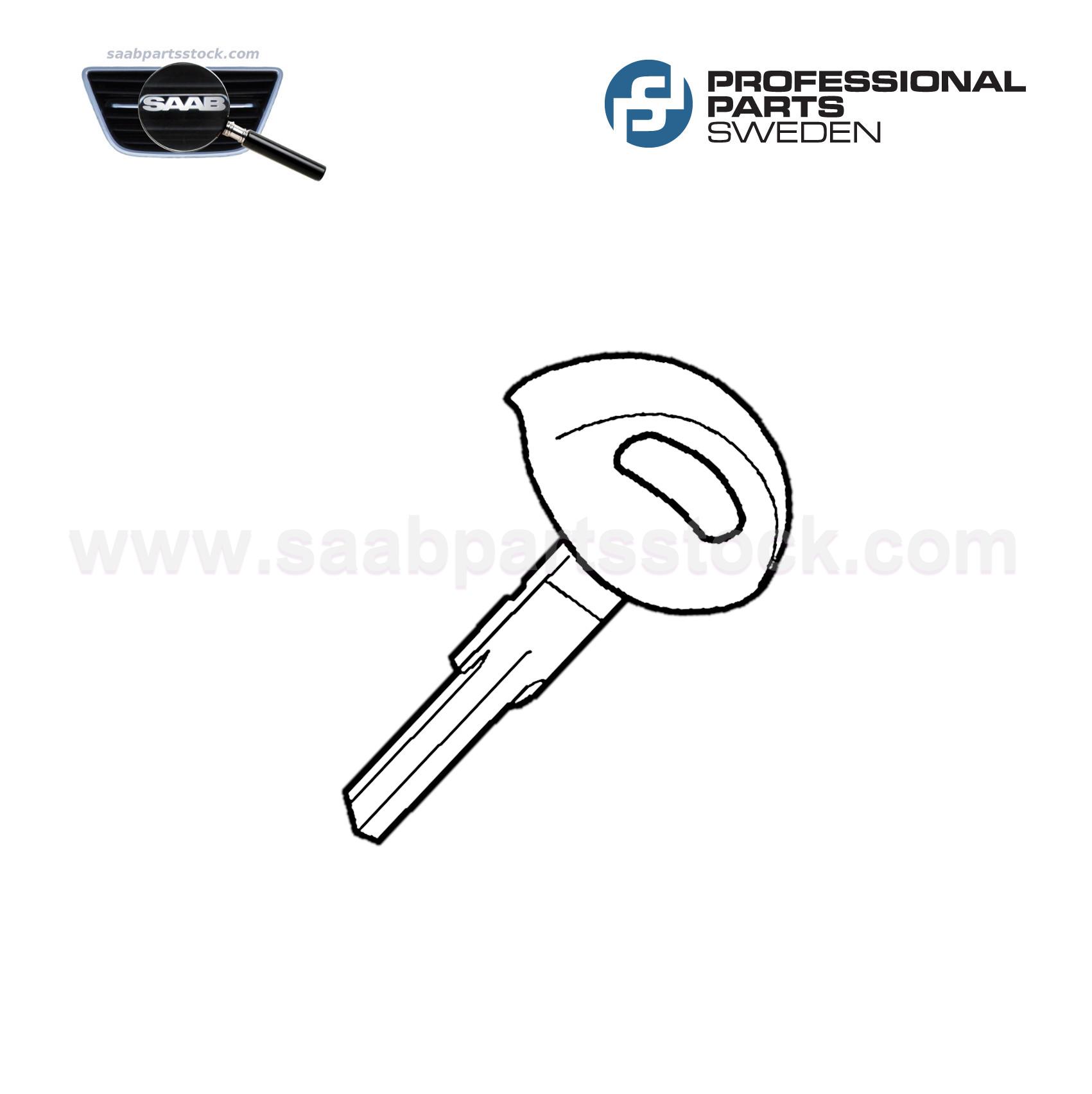 Guscio Chiave Vuota 3 Pulsanti Per Saab 9-3 9-5 – Telecomando Ricambio Con Lama Non Tagliata, Custodia In ABS Nero