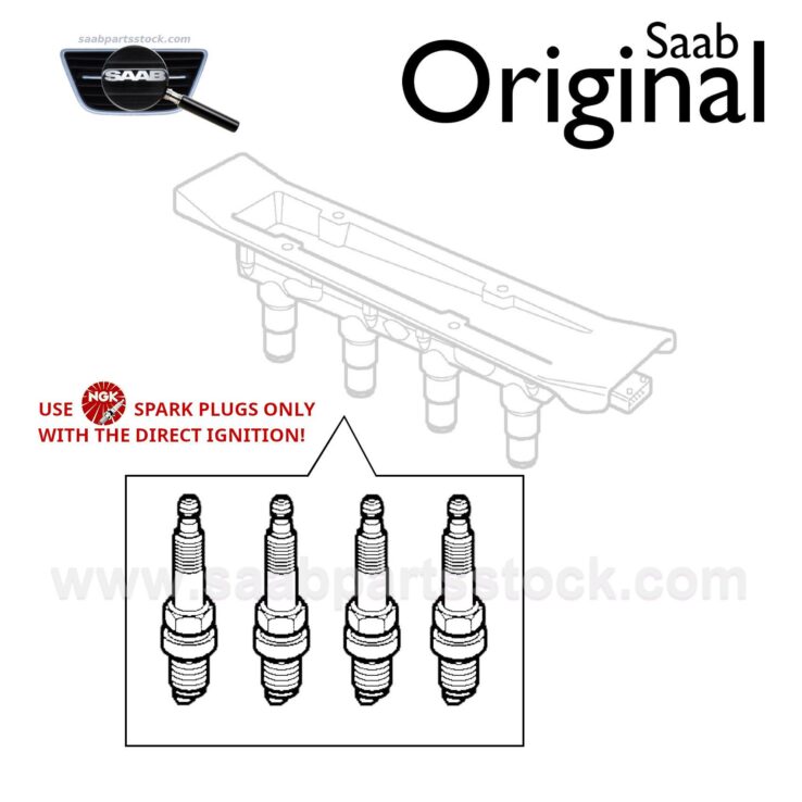 Süüteküünalde komplekt SAAB 9-5 Aero-le SAAB 9399866
