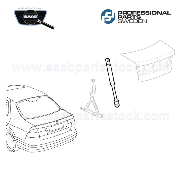 Tagaluugi gaasiamort ProParts 83347015, SAAB 5360839