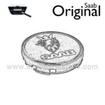 Wheel Center Cap with Grey Edge 62.5mm SAAB 12775052