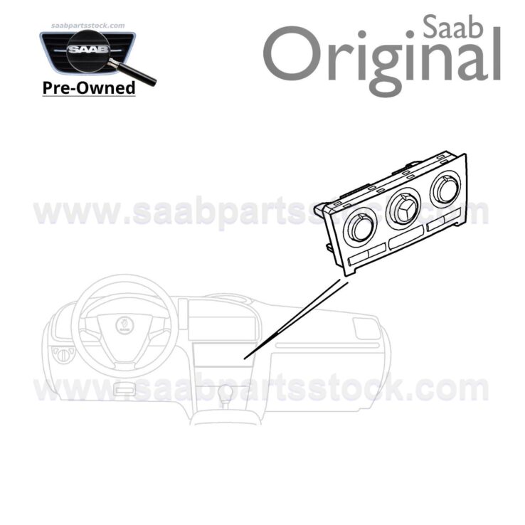 Kliimaseadme juhtpaneel SAAB 12772892, SAAB 12763647