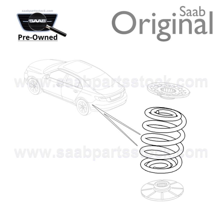 Rear Spring, SAAB 13310869 (Pre-Owned)