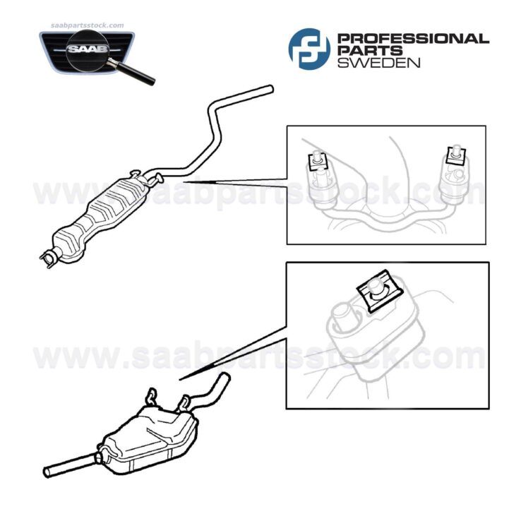 Summuti tripi klamber ProParts 25342112, SAAB 92152112