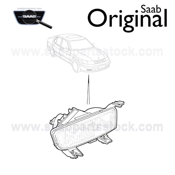 Front Fog Lamp, Right Side SAAB 4950366