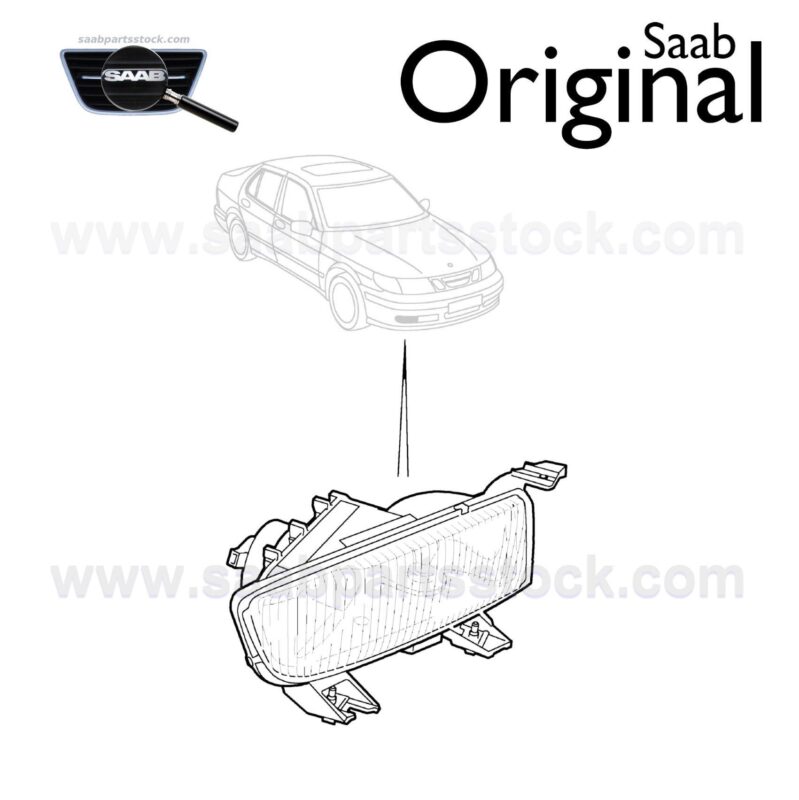 Front Fog Lamp, Right Side SAAB 4950366