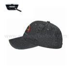 Washed Baseball Cap with SAAB Turbo Gauge Imprint, Black
