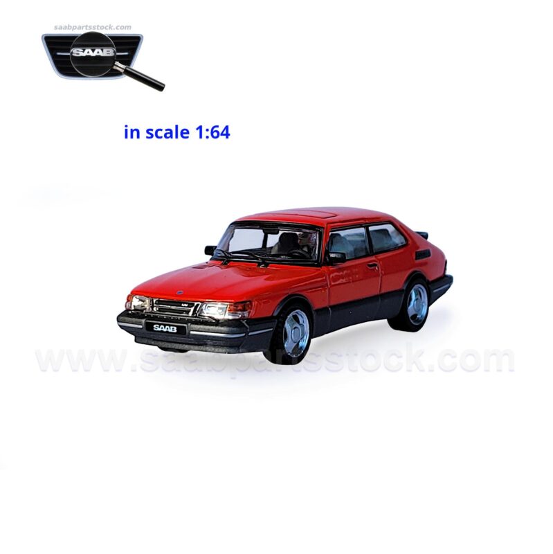 Mudelauto SAAB 900 Turbo SPG Klassik Kombi Kupee 1:64 punane
