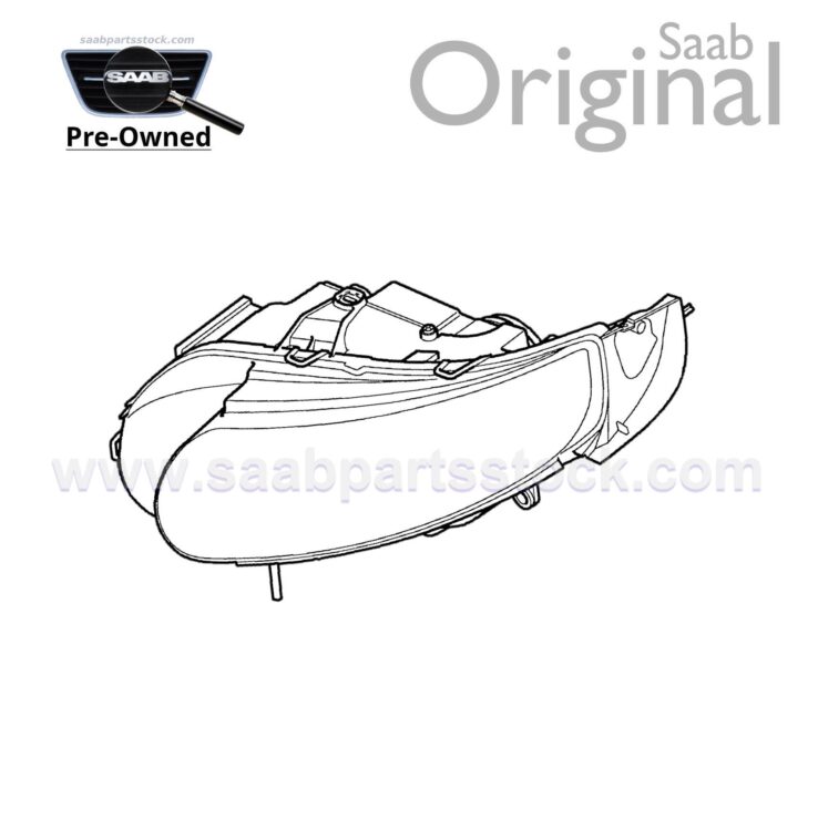 Headlamp, Xenon, Left side SAAB 12762510 (pre-owned)