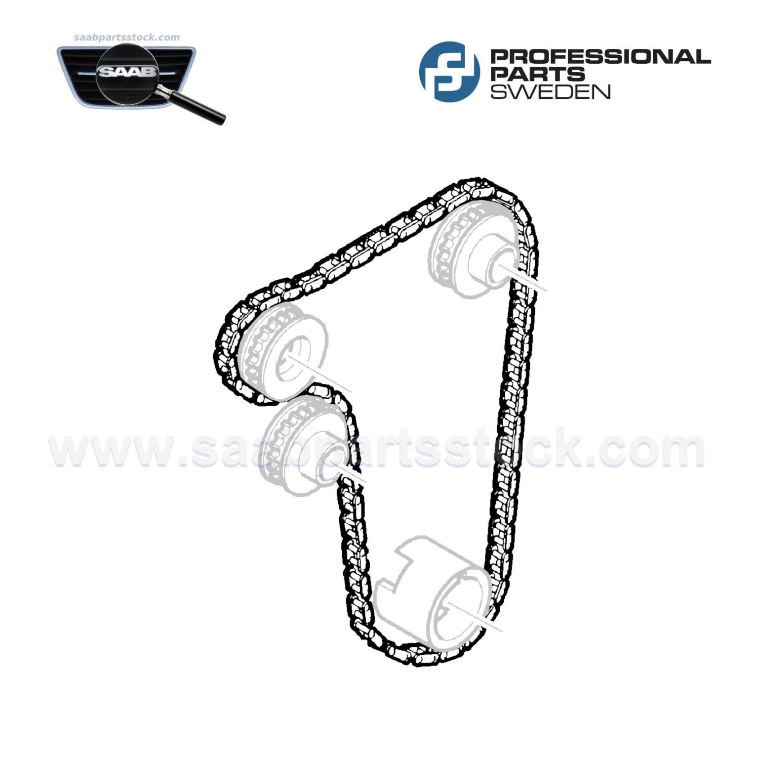 Balance Shaft Chain 21345105, SAAB 7485105